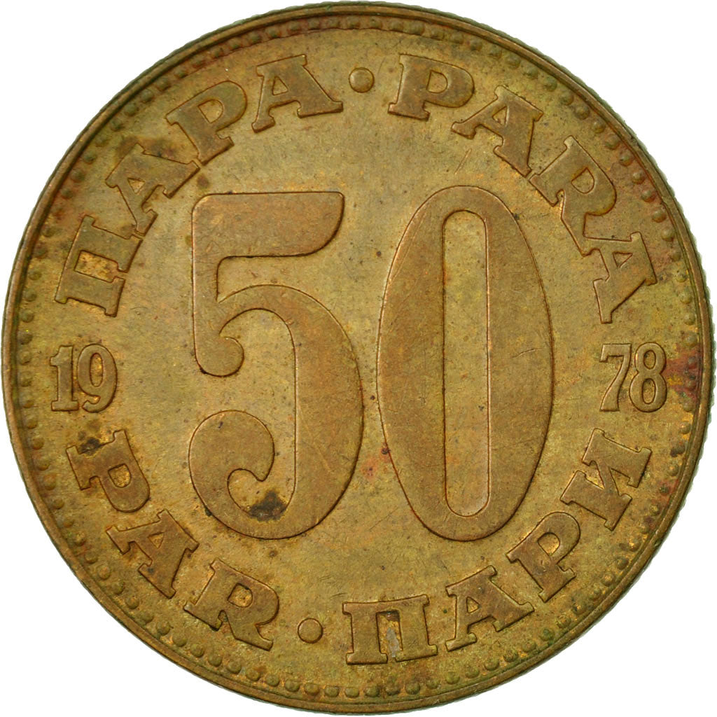 Coin, Yugoslavia, 50 Para, 1978, VF(20-25), Brass, KM:46.1