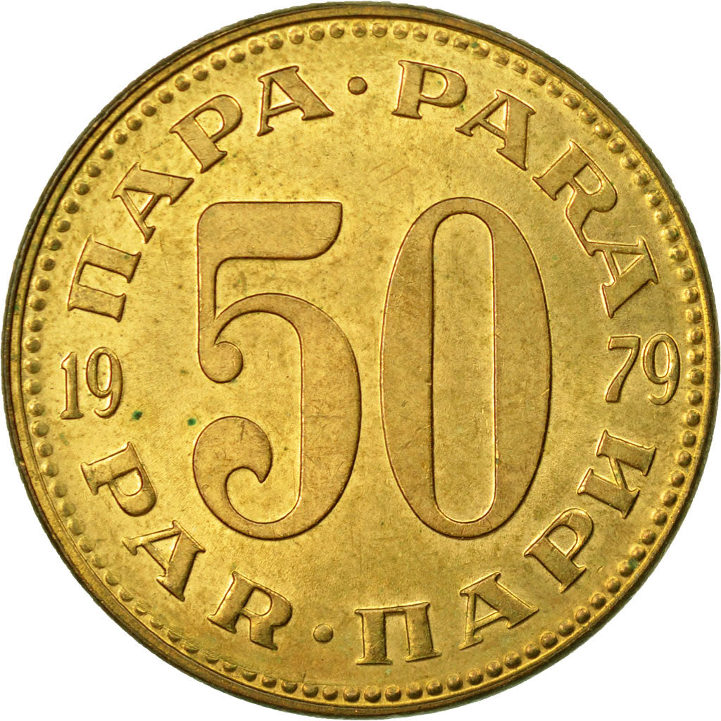 Coin, Yugoslavia, 50 Para, 1979, VF(30-35), Brass, KM:46.2