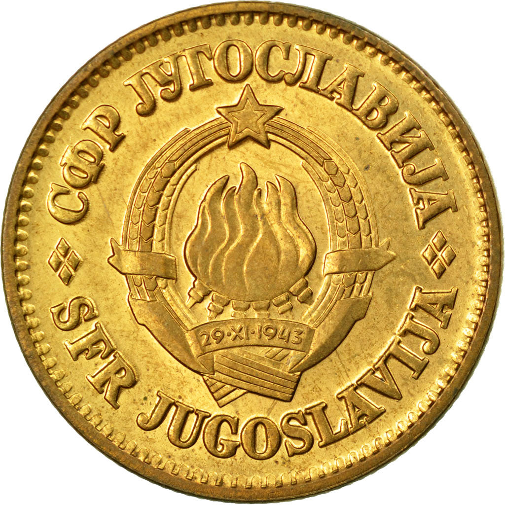Coin, Yugoslavia, 50 Para, 1979, EF(40-45), Brass, KM:46.2