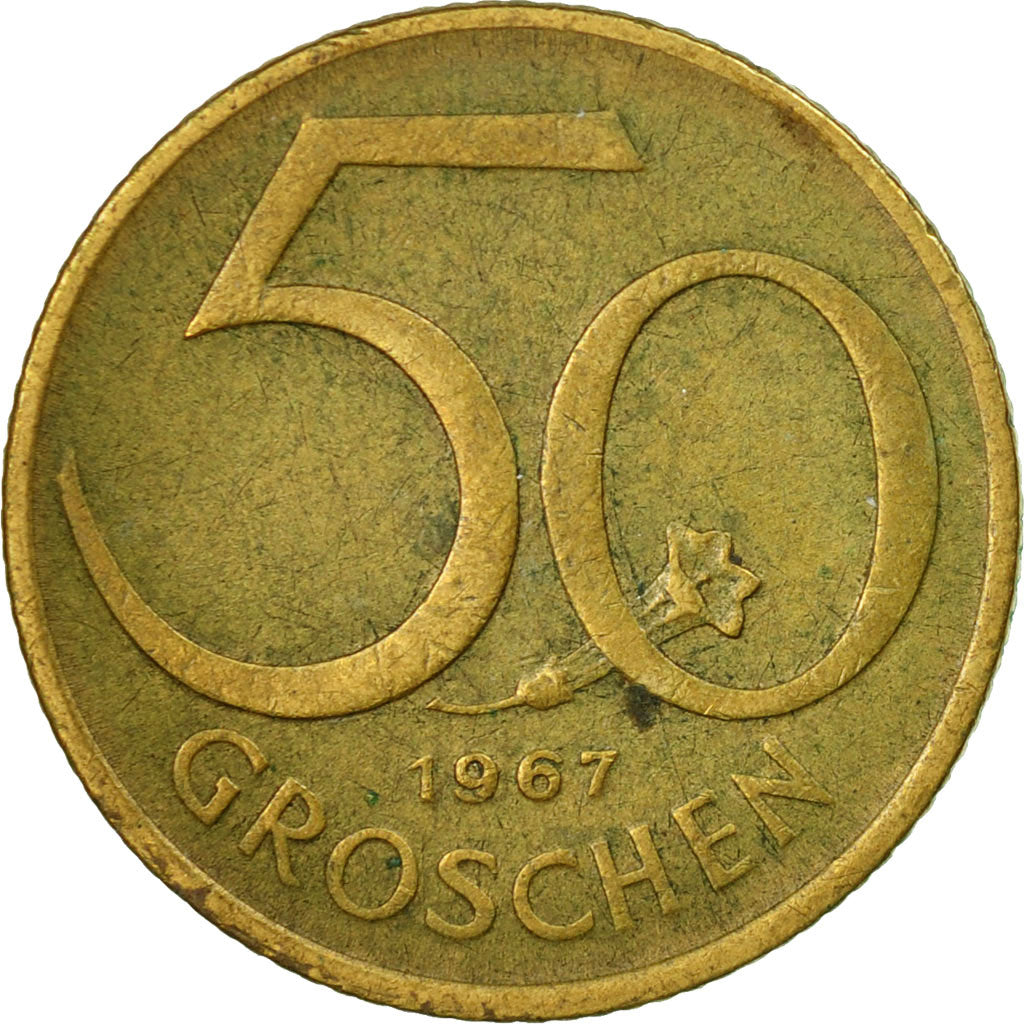 Münze, Österreich, 50 Groschen, 1967, S+, Aluminum-Bronze, KM:2885