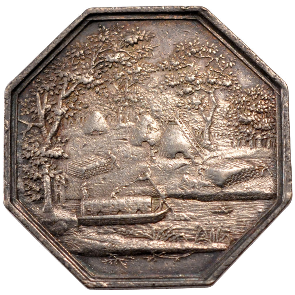 France, Trades, Token, 1820, EF(40-45), Silver, 16.83