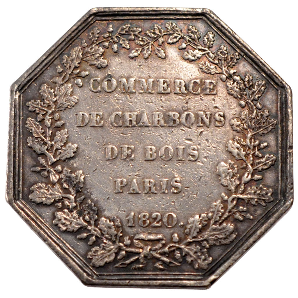 France, Trades, Token, 1820, EF(40-45), Silver, 16.83