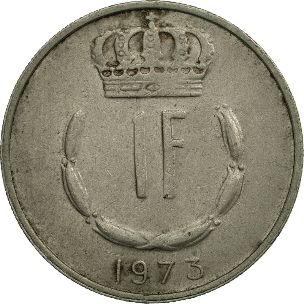 Moneda, Luxemburgo, Jean, Franc, 1973, BC+, Cobre - níquel, KM:55