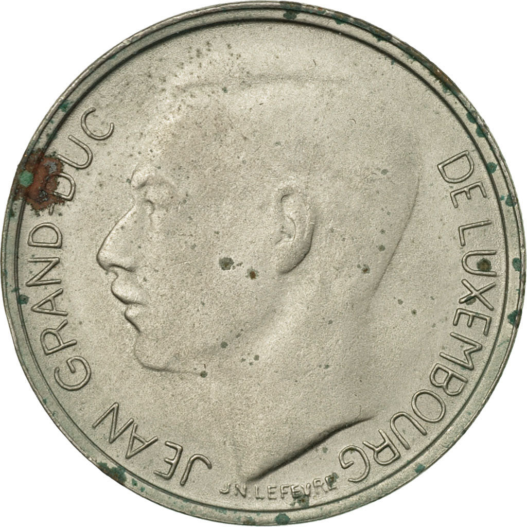 Moneda, Luxemburgo, Jean, Franc, 1977, BC+, Cobre - níquel, KM:55