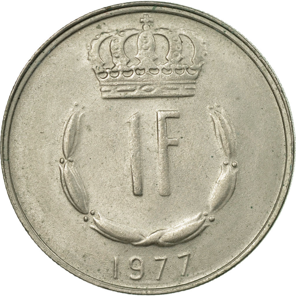 Moneda, Luxemburgo, Jean, Franc, 1977, BC+, Cobre - níquel, KM:55