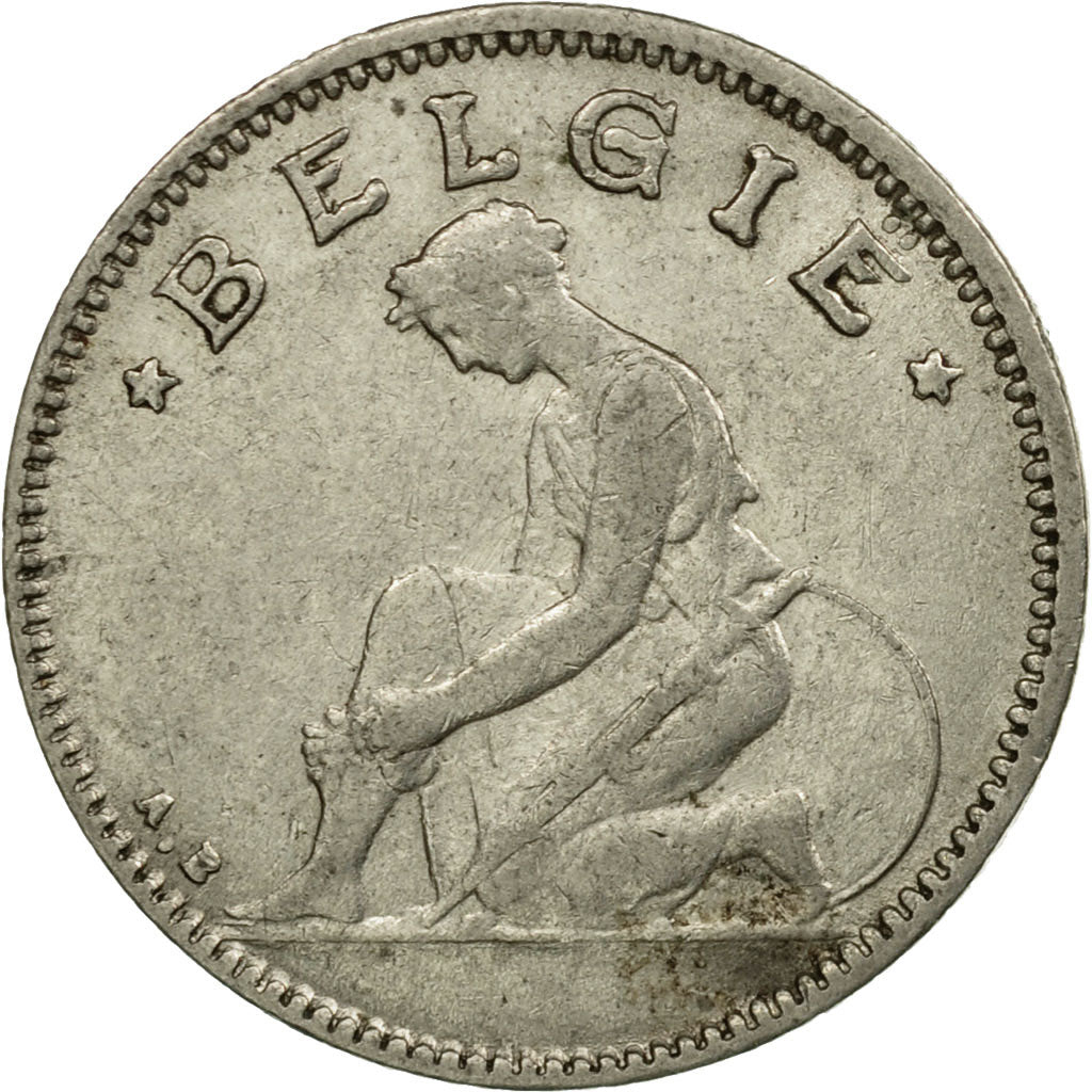 Moneda, Bélgica, 50 Centimes, 1932, MBC, Níquel, KM:88