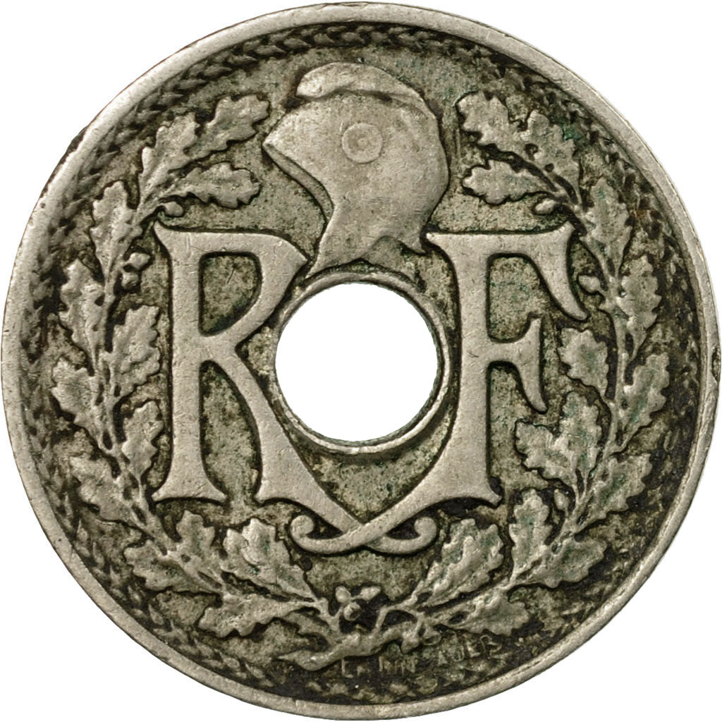 Münze, Frankreich, Lindauer, 5 Centimes, 1921, S+, Copper-nickel, KM:875