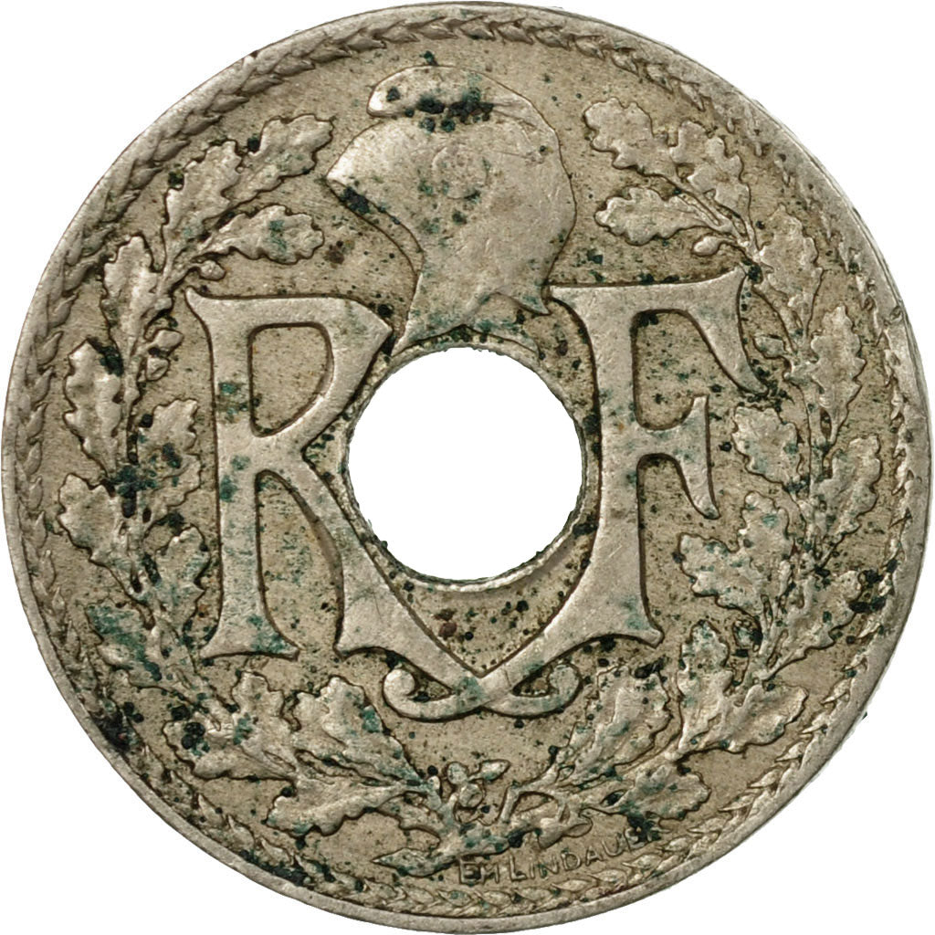 Moneda, Francia, Lindauer, 5 Centimes, 1934, BC+, Cobre - níquel, KM:875