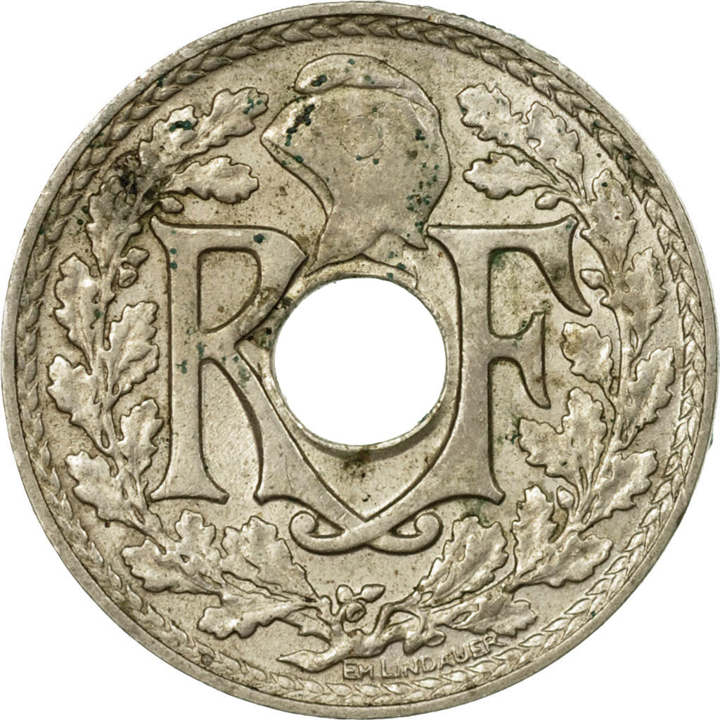 Moneta, Francja, Lindauer, 5 Centimes, 1939, VF(30-35), Nikiel-Brąz, KM:875a