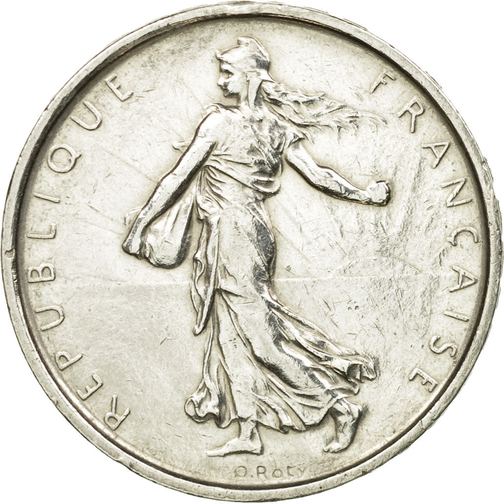 Moneda, Francia, Semeuse, 5 Francs, 1968, EBC, Plata, KM:926, Gadoury:770