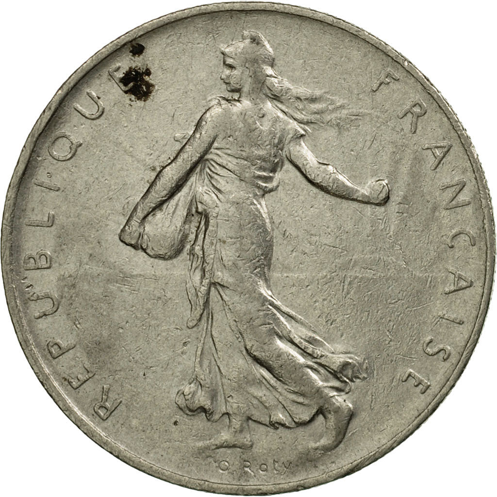 Coin, France, Semeuse, Franc, 1967, Paris, VF(30-35), Nickel, KM:925.1