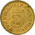 Moneta, Jugosławia, 5 Para, 1980, VF(30-35), Mosiądz, KM:43