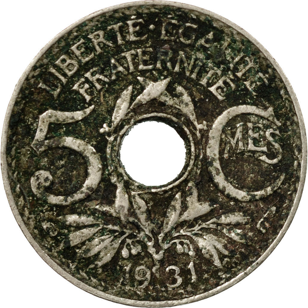 Coin, France, Lindauer, 5 Centimes, 1931, VF(20-25), Copper-nickel, KM:875