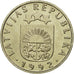 Coin, Latvia, 50 Santimu, 1992, MS(63), Copper-nickel, KM:13