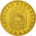 Coin, Latvia, 10 Santimu, 1992, MS(63), Nickel-brass, KM:17