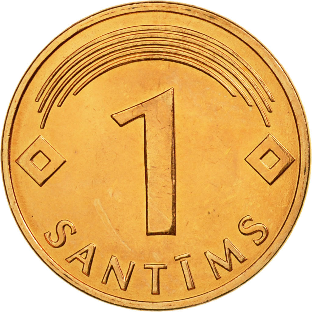 Coin, Latvia, Santims, 2003, MS(63), Copper Clad Steel, KM:15