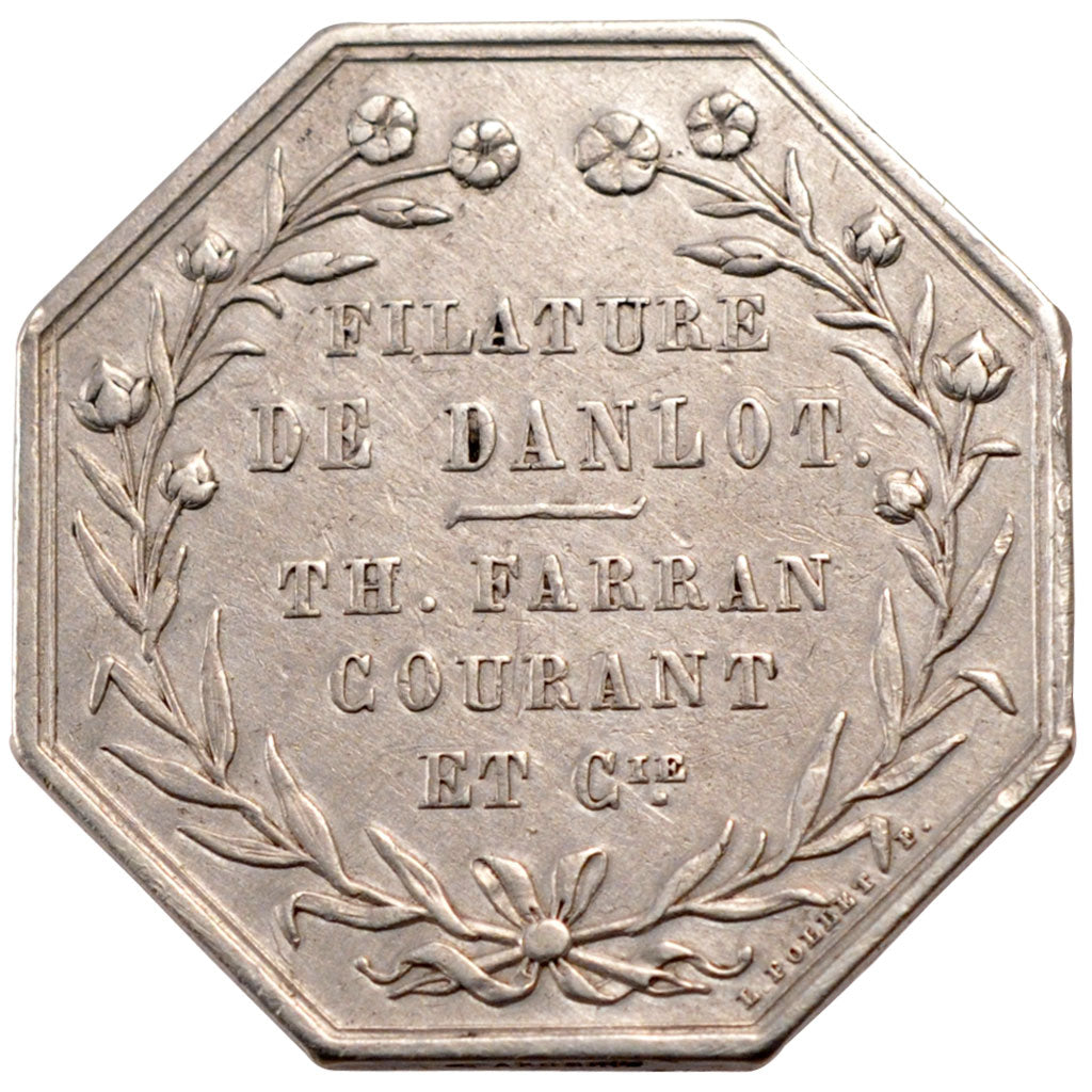 France, Trades, Token, 1850, EF(40-45), Silver, 12.94