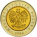 Monnaie, Pologne, 5 Zlotych, 1996, Warsaw, SPL, Bi-Metallic, KM:284