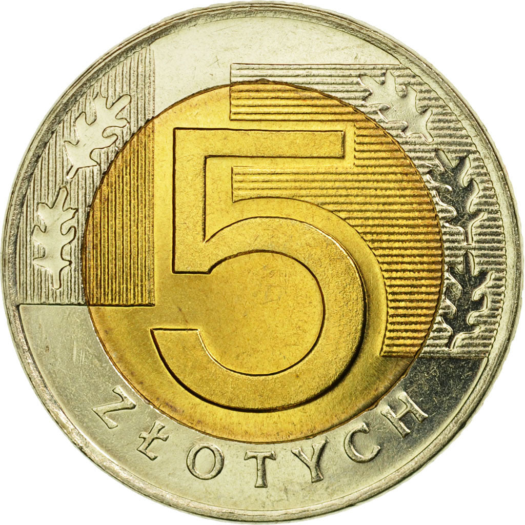 Monnaie, Pologne, 5 Zlotych, 1996, Warsaw, SPL, Bi-Metallic, KM:284