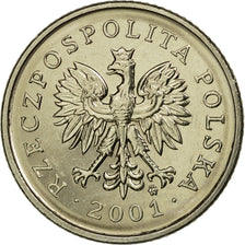 Moneta, Polonia, 20 Groszy, 2001, Warsaw, SPL, Rame-nichel, KM:280