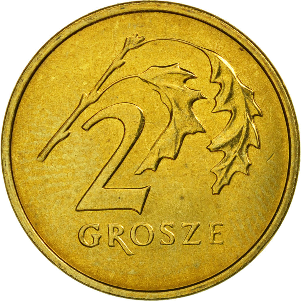 Coin, Poland, 2 Grosze, 2003, Warsaw, MS(63), Brass, KM:277