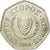 Moneda, Chipre, Abduction of Europa, 50 Cents, 2004, SC, Cobre - níquel, KM:66