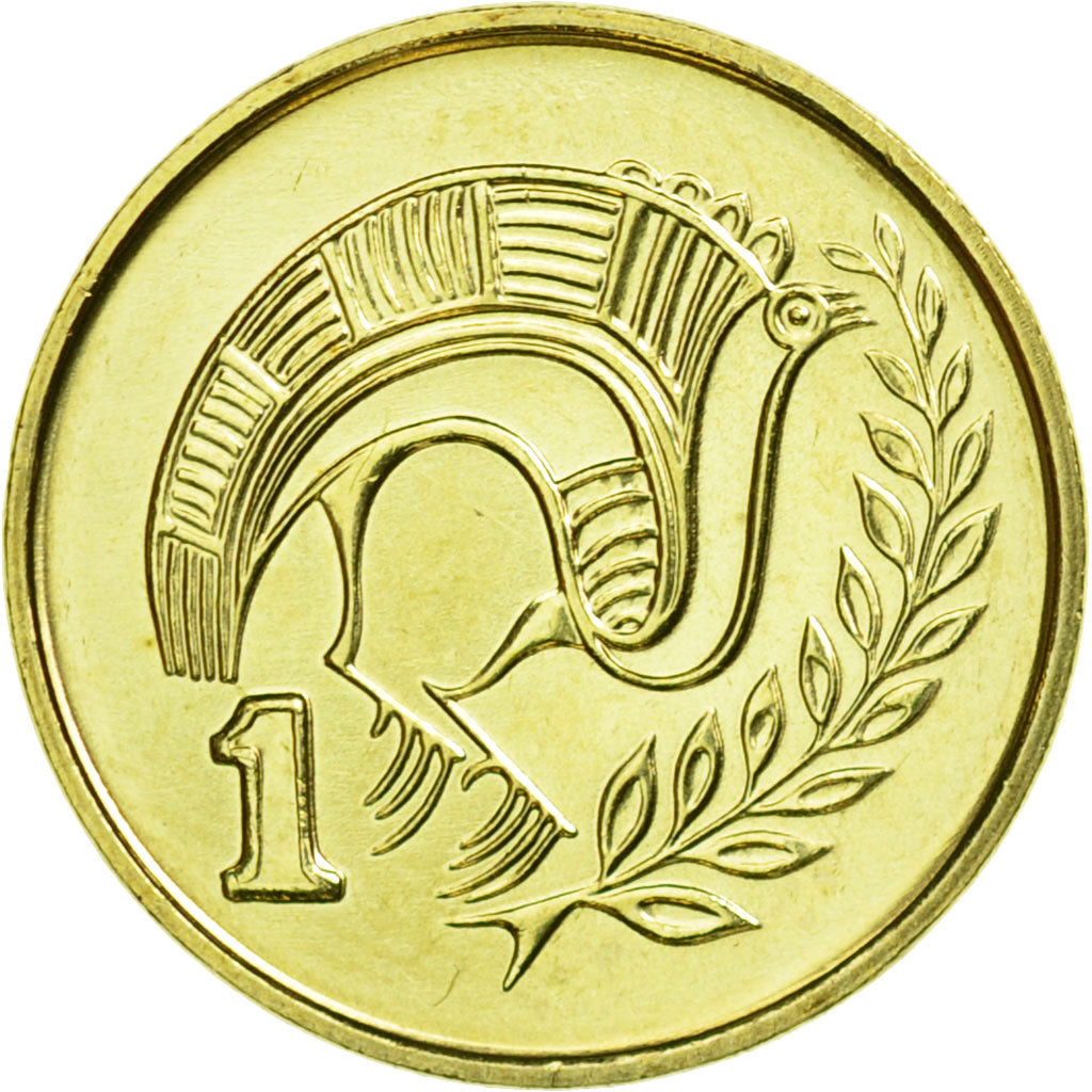 Münze, Zypern, Cent, 2003, UNZ, Nickel-brass, KM:53.3