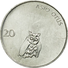 Coin, Slovenia, 20 Stotinov, 1993, MS(63), Aluminum, KM:8