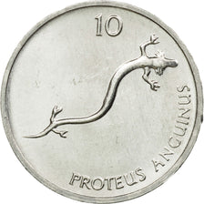 Coin, Slovenia, 10 Stotinov, 1992, MS(63), Aluminum, KM:7