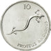 Coin, Slovenia, 10 Stotinov, 1992, MS(63), Aluminum, KM:7