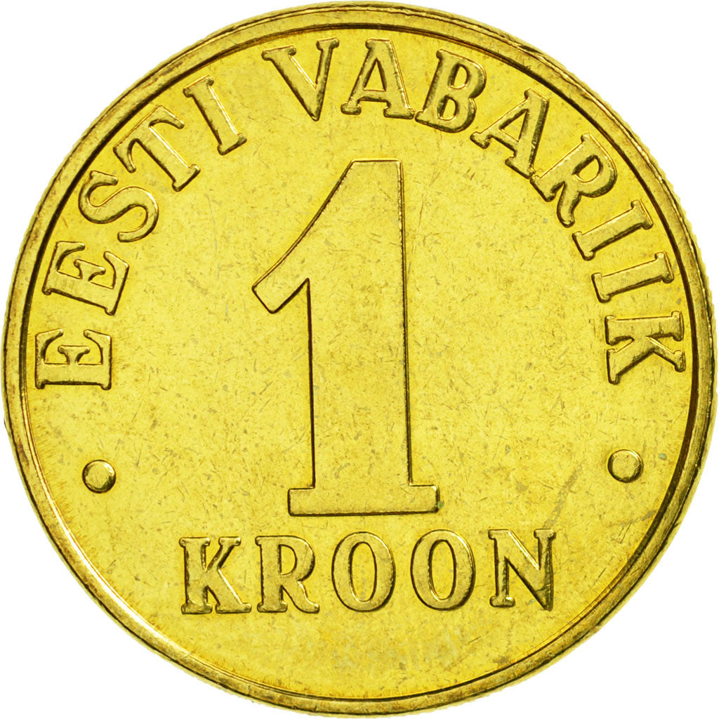 Coin, Estonia, Kroon, 2001, no mint, MS(63), Aluminum-Bronze, KM:35