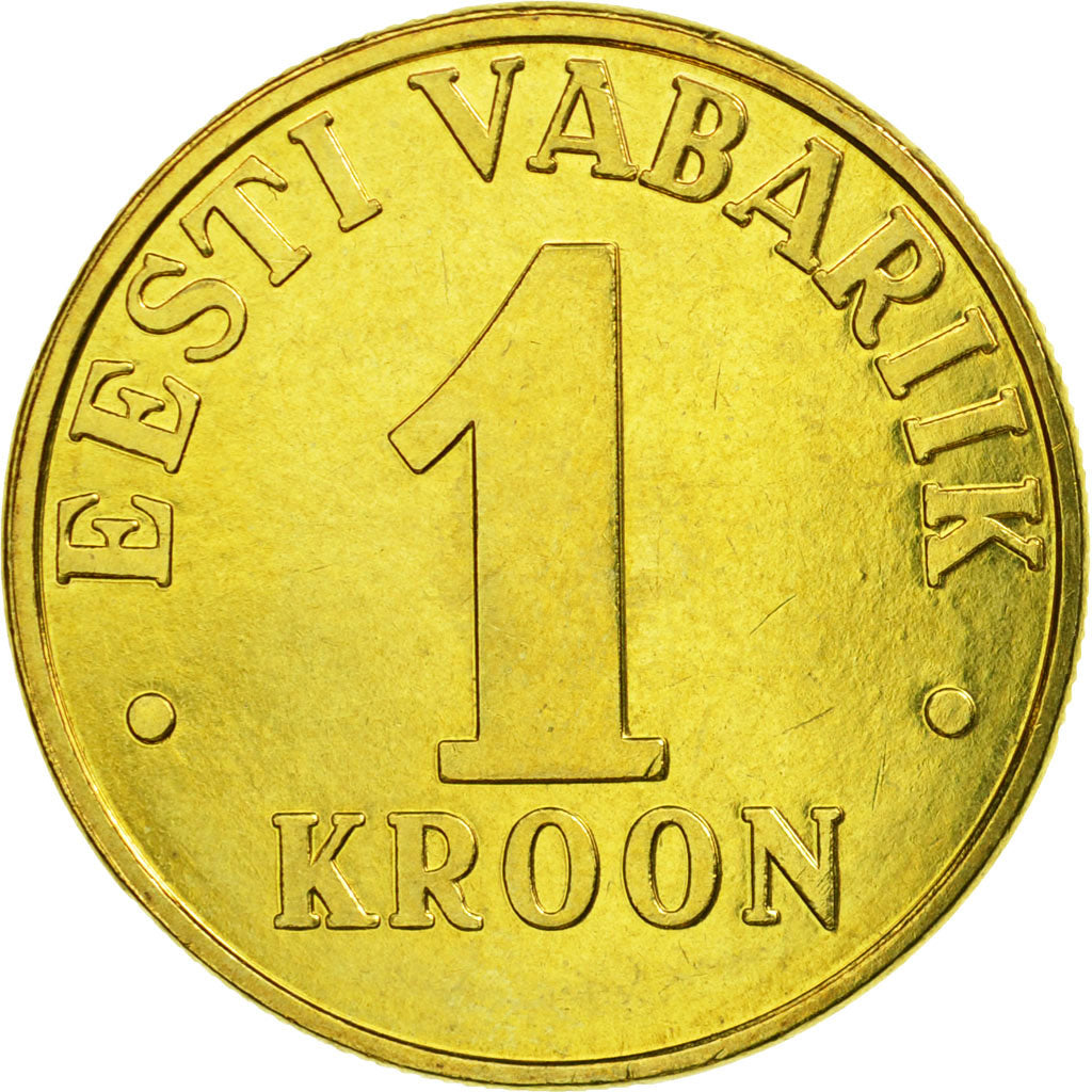 Coin, Estonia, Kroon, 2001, no mint, AU(55-58), Aluminum-Bronze, KM:35