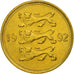 Coin, Estonia, 50 Senti, 1992, MS(63), Aluminum-Bronze, KM:24
