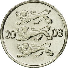 Coin, Estonia, 20 Senti, 2003, no mint, MS(63), Nickel plated steel, KM:23a