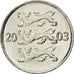 Münze, Estonia, 20 Senti, 2003, no mint, VZ, Nickel plated steel, KM:23a