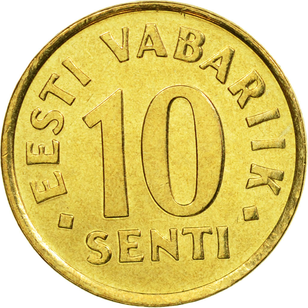 Coin, Estonia, 10 Senti, 2002, no mint, MS(63), Aluminum-Bronze, KM:22