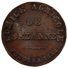 France, Agriculture and Horticulture, Token, 1832, EF(40-45), Copper, 4.64
