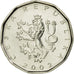 Coin, Czech Republic, 2 Koruny, 2002, MS(63), Nickel plated steel, KM:9