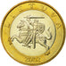 Coin, Lithuania, 2 Litai, 2002, AU(55-58), Bi-Metallic, KM:112