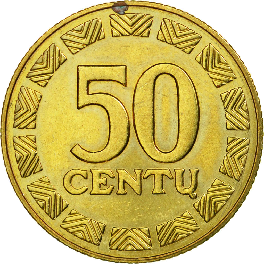 Moneta, Lituania, 50 Centu, 1997, SPL-, Nichel-ottone, KM:108