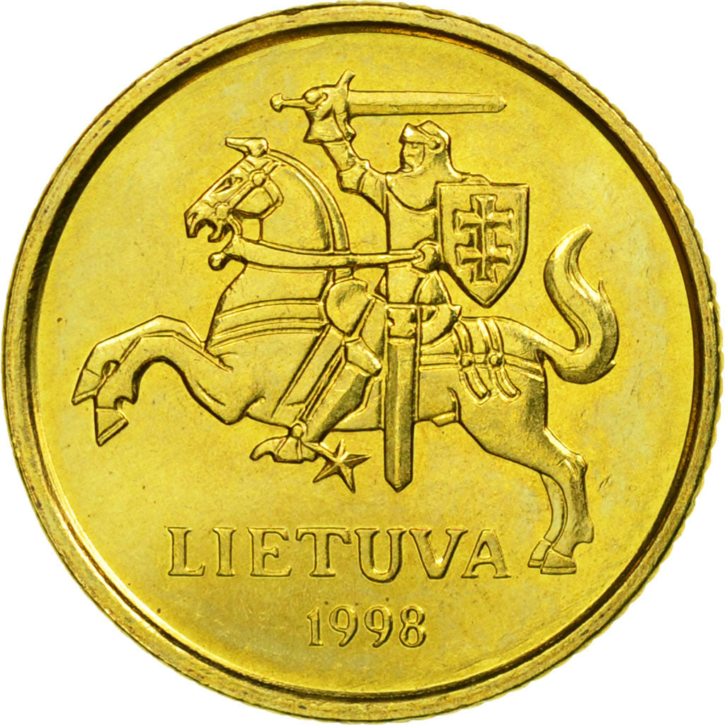 Coin, Lithuania, 10 Centu, 1998, MS(63), Nickel-brass, KM:106