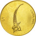 Coin, Slovenia, 5 Tolarjev, 2005, MS(63), Nickel-brass, KM:6