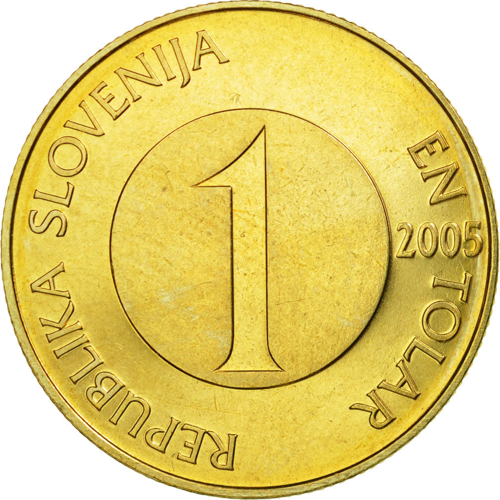 Coin, Slovenia, Tolar, 2005, MS(63), Nickel-brass, KM:4