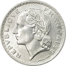 Munten, Frankrijk, Lavrillier, 5 Francs, 1949, Paris, PR, Aluminium, KM:888b.1