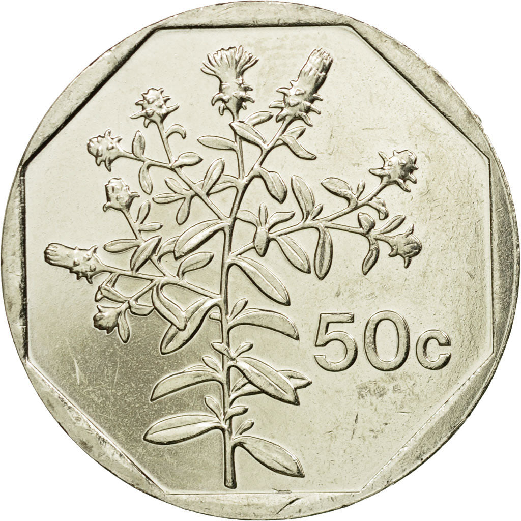 Coin, Malta, 50 Cents, 2006, AU(55-58), Copper-nickel, KM:98