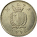 Coin, Malta, 25 Cents, 1998, Franklin Mint, EF(40-45), Copper-nickel, KM:97