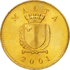 Coin, Malta, Cent, 2001, AU(55-58), Nickel-brass, KM:93