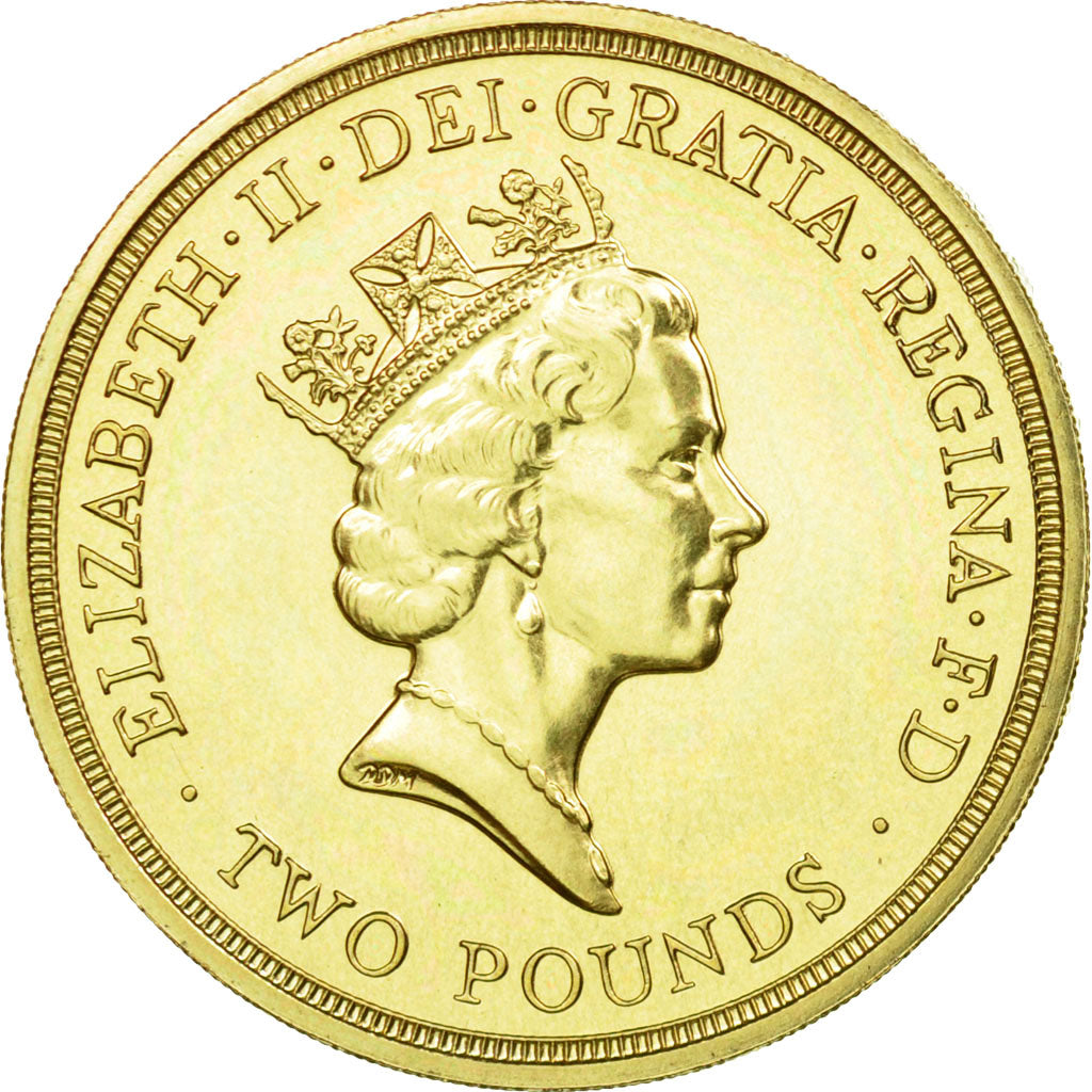 Coin, Great Britain, Elizabeth II, Commonwealth Games, 2 Pounds, 1986