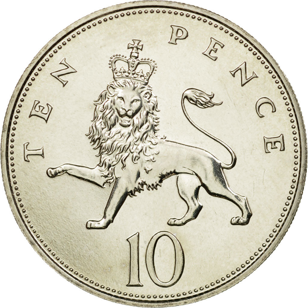 Coin, Great Britain, Elizabeth II, 10 Pence, 1986, MS(65-70), Copper-nickel