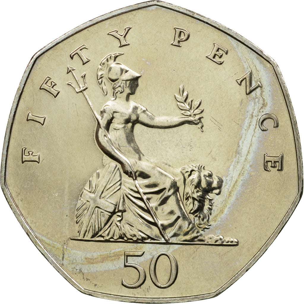 Coin, Great Britain, Elizabeth II, 50 Pence, 1986, MS(65-70), Copper-nickel